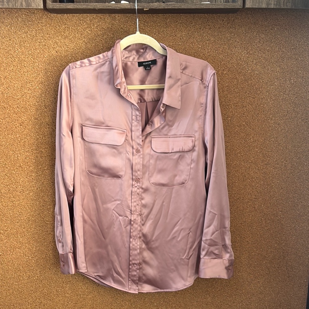 Alfani Women's Blouse in Blush Pink